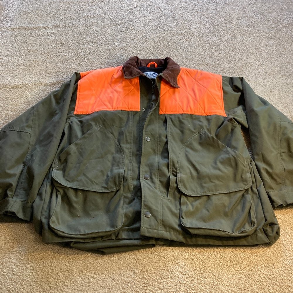 BUCK COUNTRY CAMO Hunting Jacket Zip Out Jacket Mens Size L Large Green